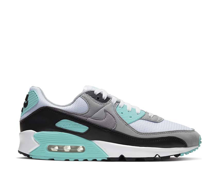 Nike Air Max 90 White / Particle Grey - Hyper Turquoise - Black CD0881-100