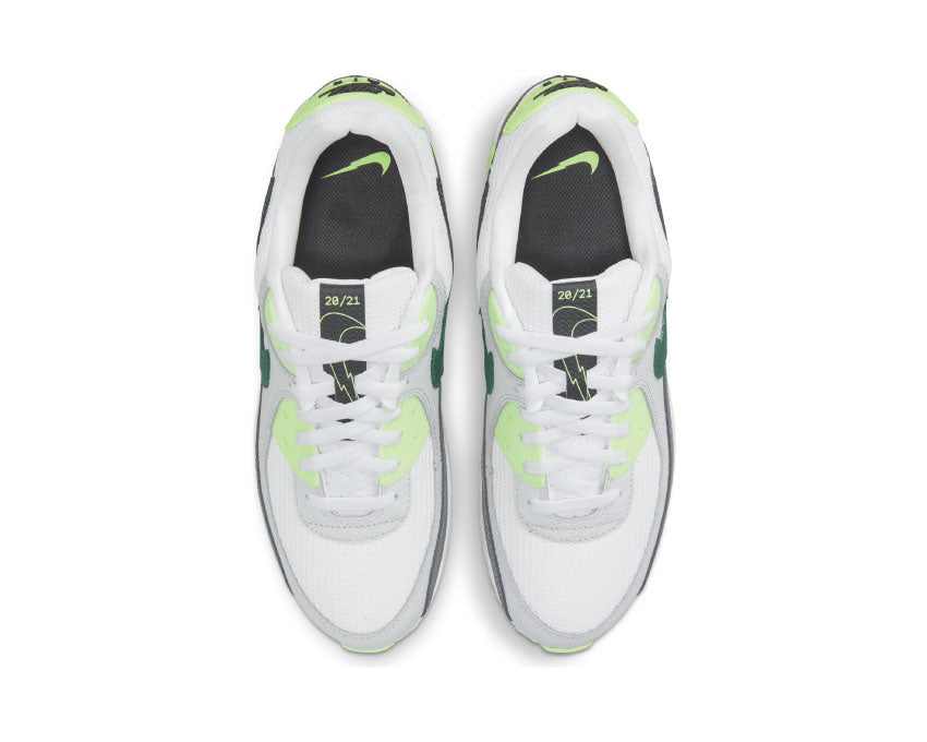 Nike Air Max 90 White / Aquamarine - Lime Glow - Off Noir DJ6897-100