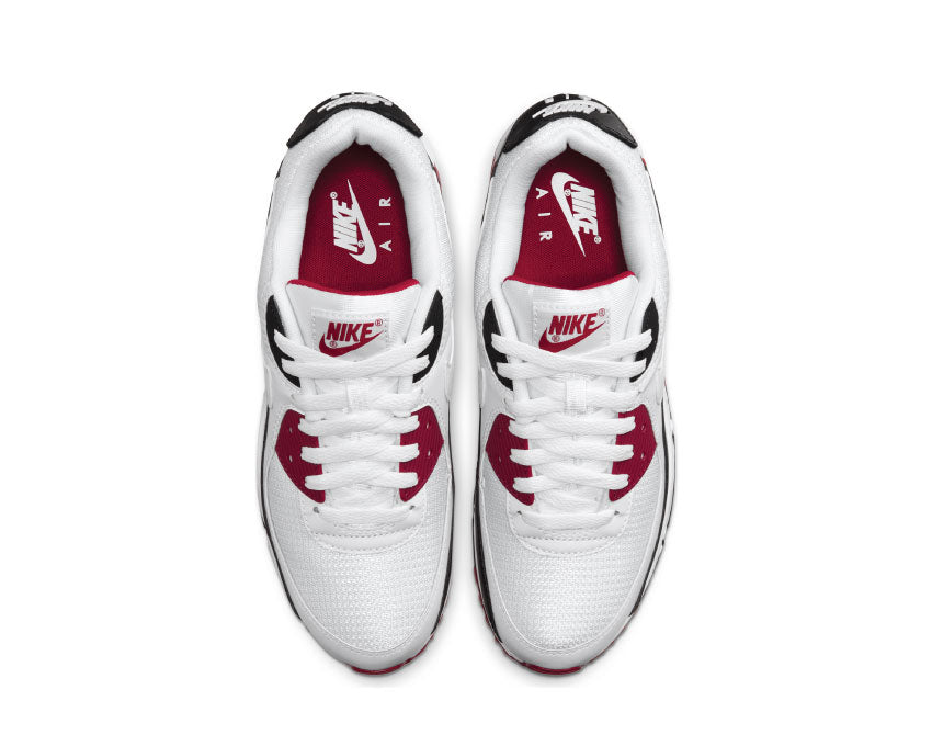 Nike Air Max 90 White / White - New Maroon - Black CT4352-104