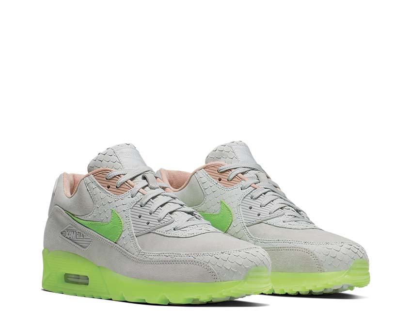 Nike Air Max 90 Premium Pure Platinum / Electric Green - Bio Beige CQ0786-001