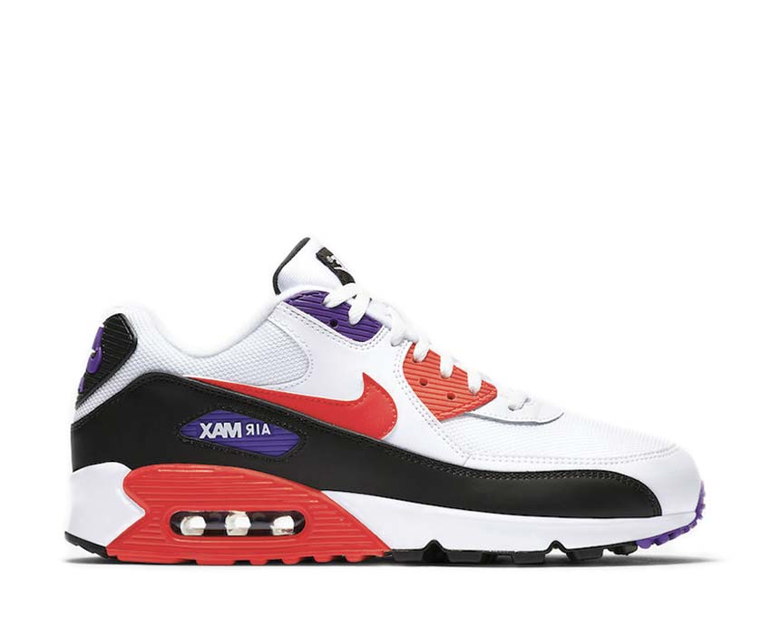 Nike Air Max 90 White Red Orbit Psychic Purple Black AJ1285-106