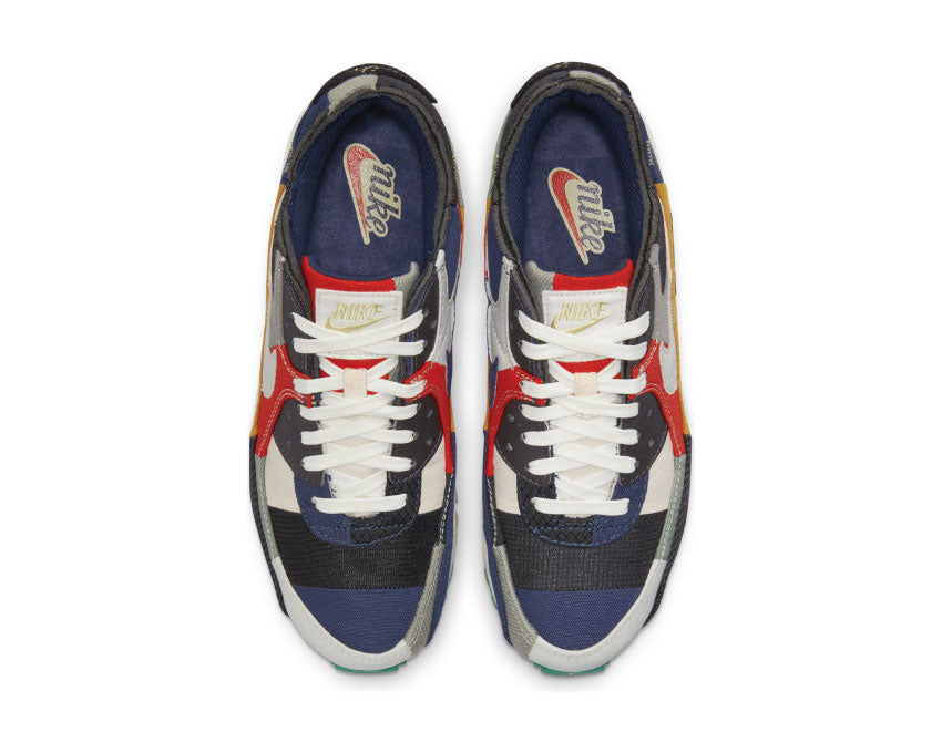 Nike Air Max 90 QS College Navy / Light Bone - Sail - Chile Red DJ4878-400