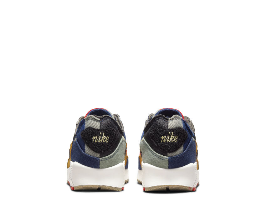 Nike Air Max 90 QS College Navy / Light Bone - Sail - Chile Red DJ4878-400