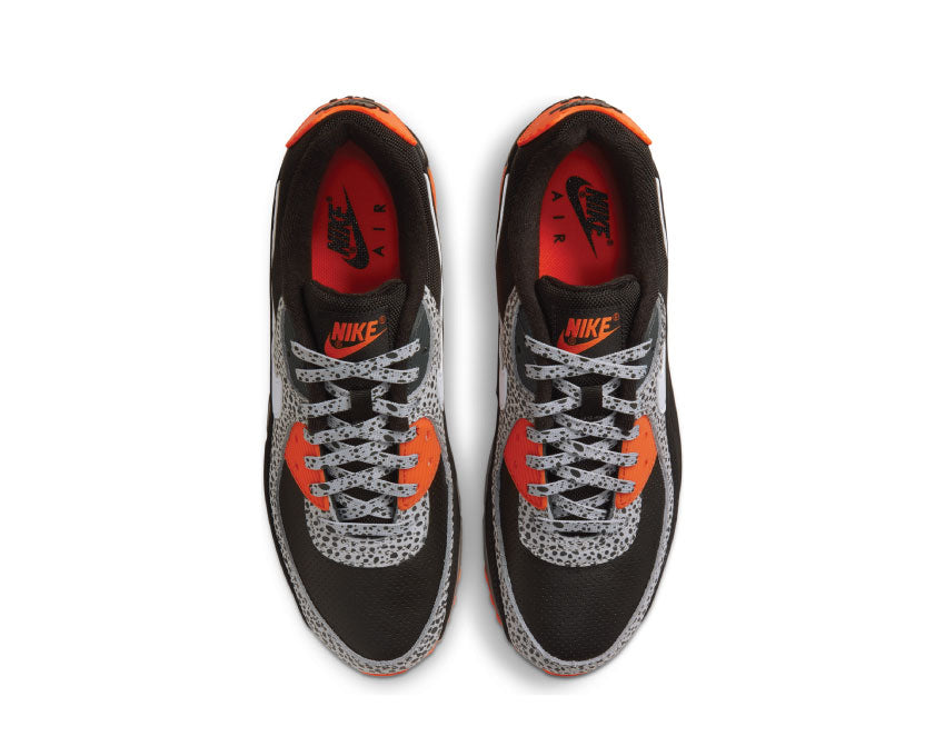 Nike Air Max 90 Safari Black / Safety Orange - White DA5427-001