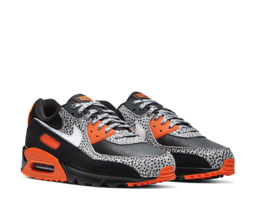 Nike Air Max 90 Safari Black / Safety Orange - White DA5427-001