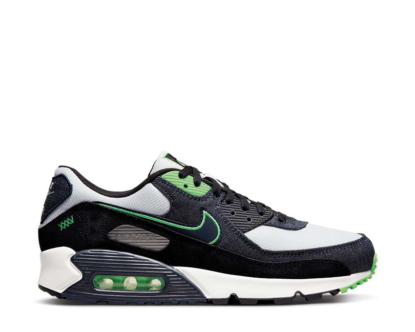 Nike Air Max 90 SE Black / Obsidian - Scream Green - Summit White DN4155-001