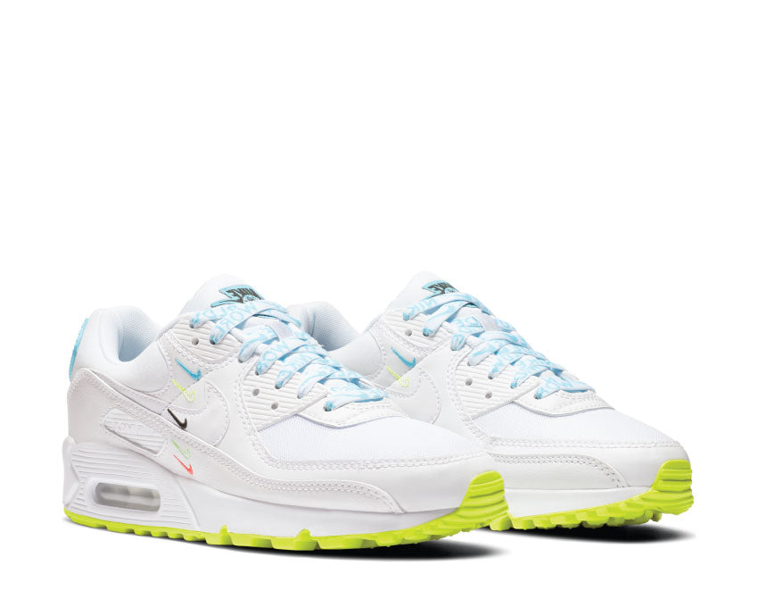 Nike Air Max 90 SE White / White - Blue Fury - Volt CK7069-100