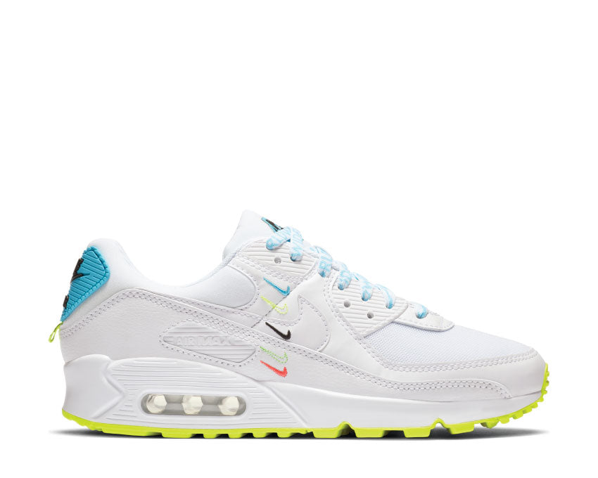 Nike Air Max 90 SE White / White - Blue Fury - Volt CK7069-100