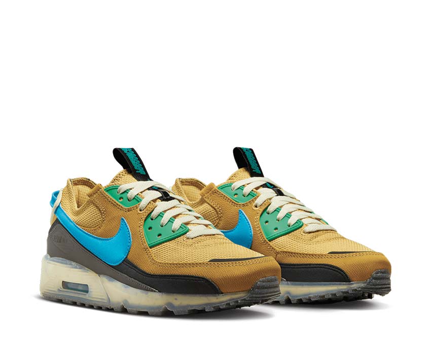 Nike Air Max 90 Wheat Gold / Blue Lightning - Stadium Green DQ3987-700