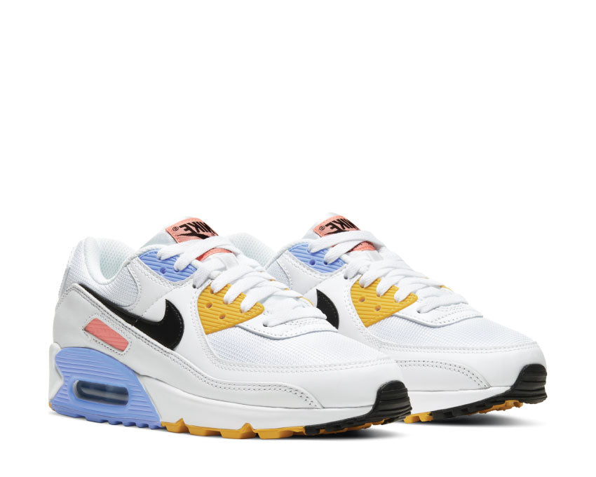 Nike Air Max 90 White / Black - Pure Platinum - Solar Flare CZ3950-100