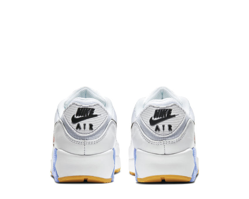Nike Air Max 90 White / Black - Pure Platinum - Solar Flare CZ3950-100