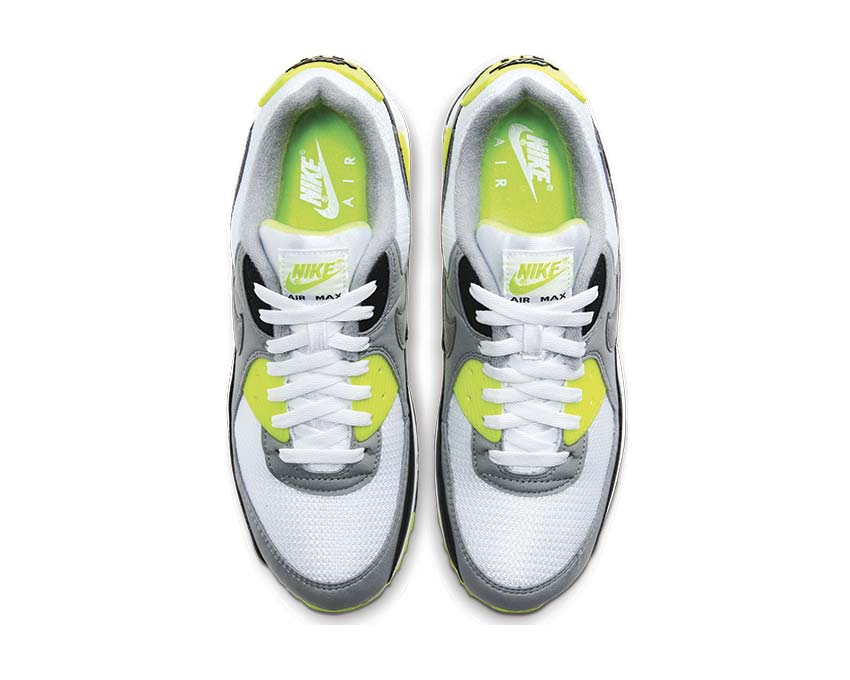 Nike air max 90 white/particle grey/volt/black hotsell