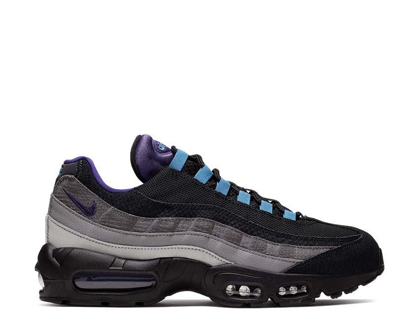 Nike Air Max 95 LV8 Black / Court Purple -Teal Nebula AO2450-002