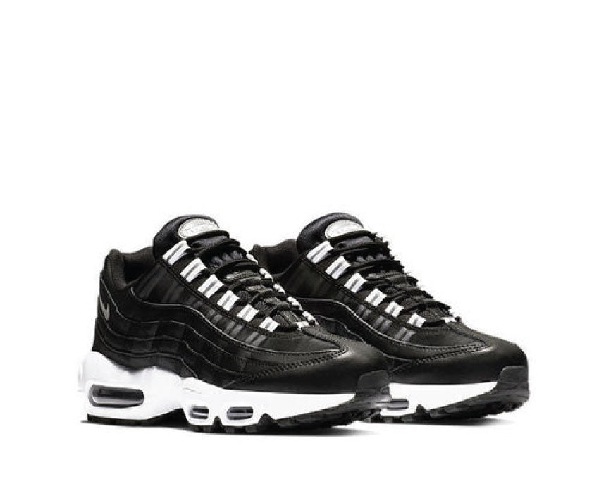 Nike air max 95 essential black shop white  and  reflect silver