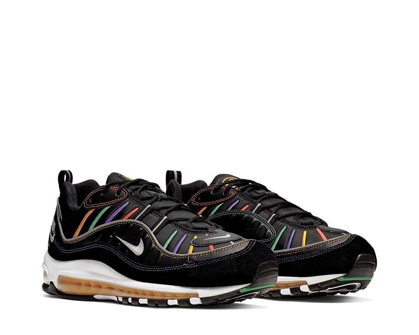 Nike Air Max 98 PRM Black Flash Crimson Kinetic Green BV0989-023