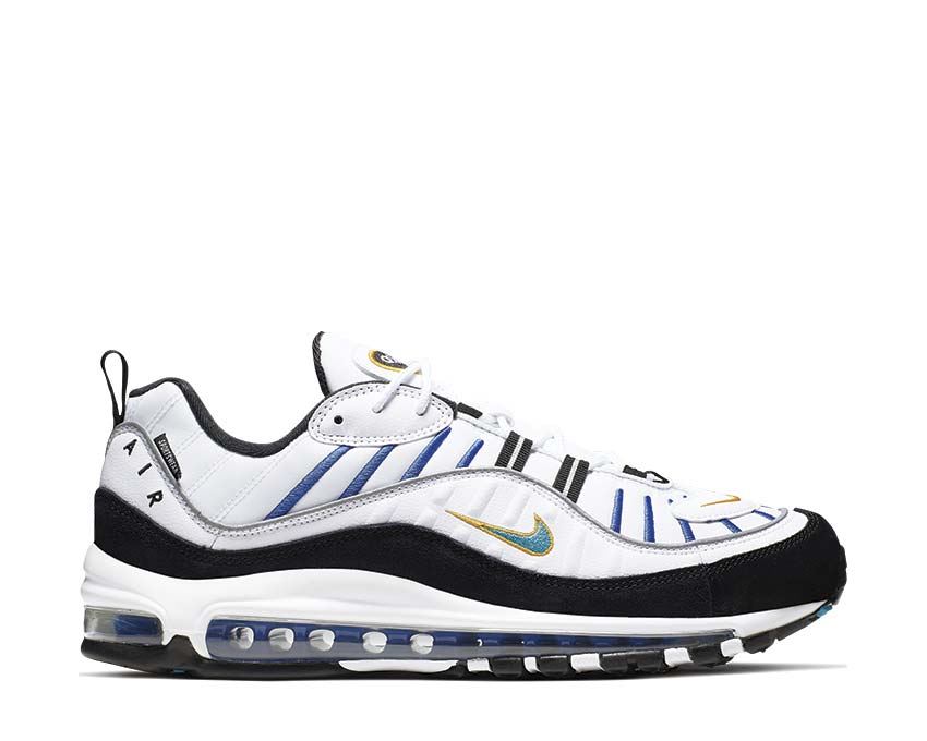 Nike Air Max 98 PRM White Teal Nebula University Gold Black BV0989-102