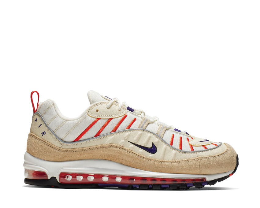 Nike Air Max 98 Sail Court Purple Light Cream Desert Ore 640744-108