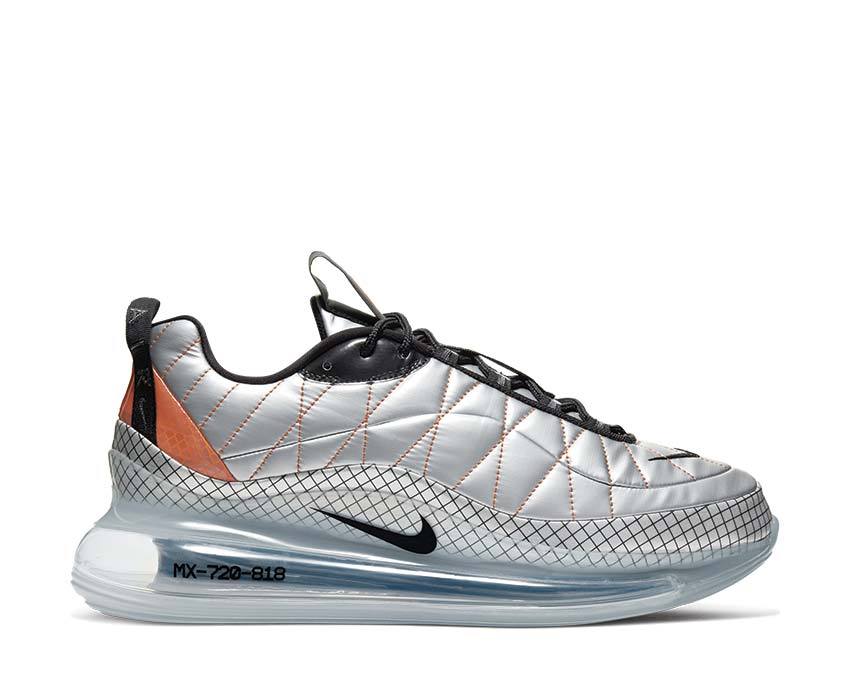 Nike MX 720 818 Metallic Silver Black Total Orange BV5841-001