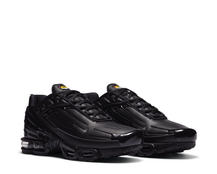 Black leather cheap air max plus