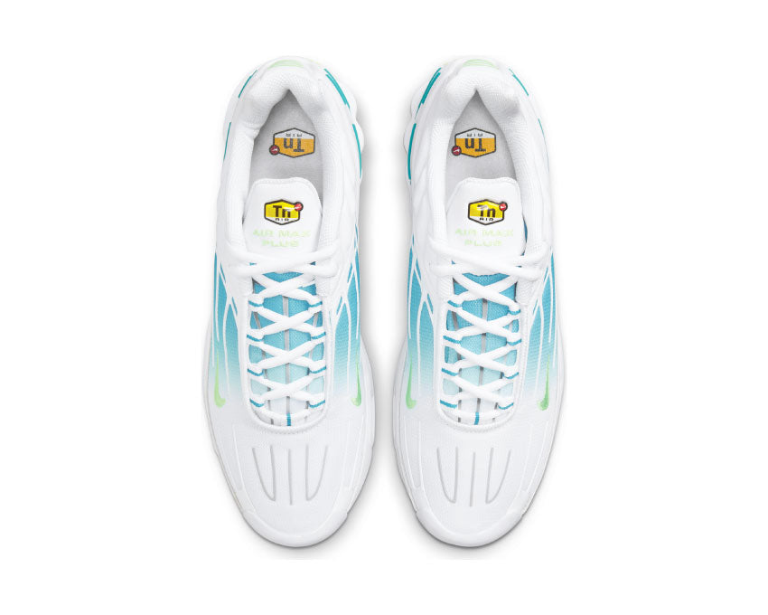 Nike Air Max Plus III White / Lime Glow - Aquamarine - Pure Platinum DM2835-100