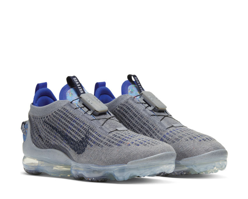 Nike Air Vapormax 2020 Flyknit Particle Grey / Dark Obsidian - Racer Blue CW1765-002