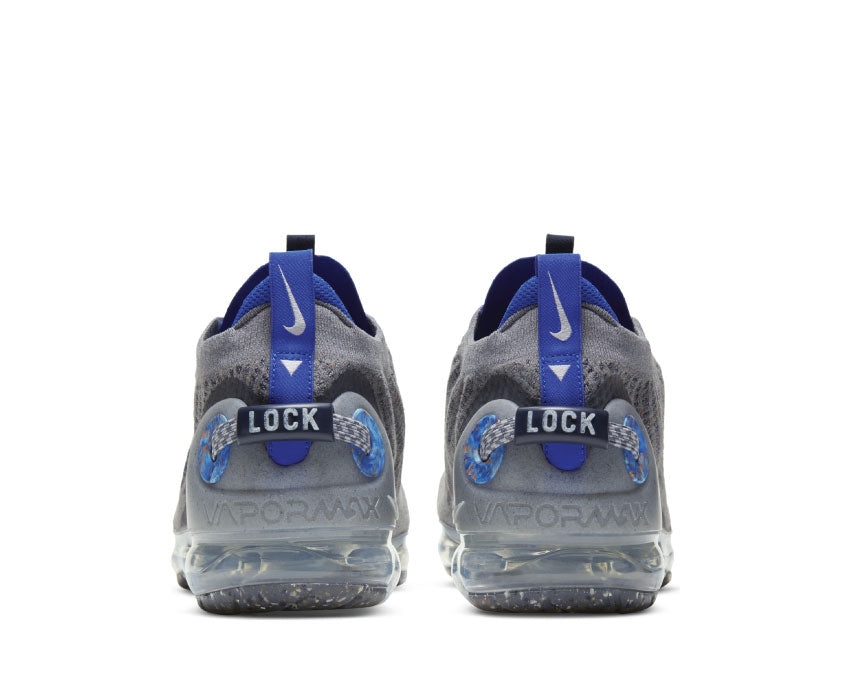 Nike Air Vapormax 2020 Flyknit Particle Grey / Dark Obsidian - Racer Blue CW1765-002