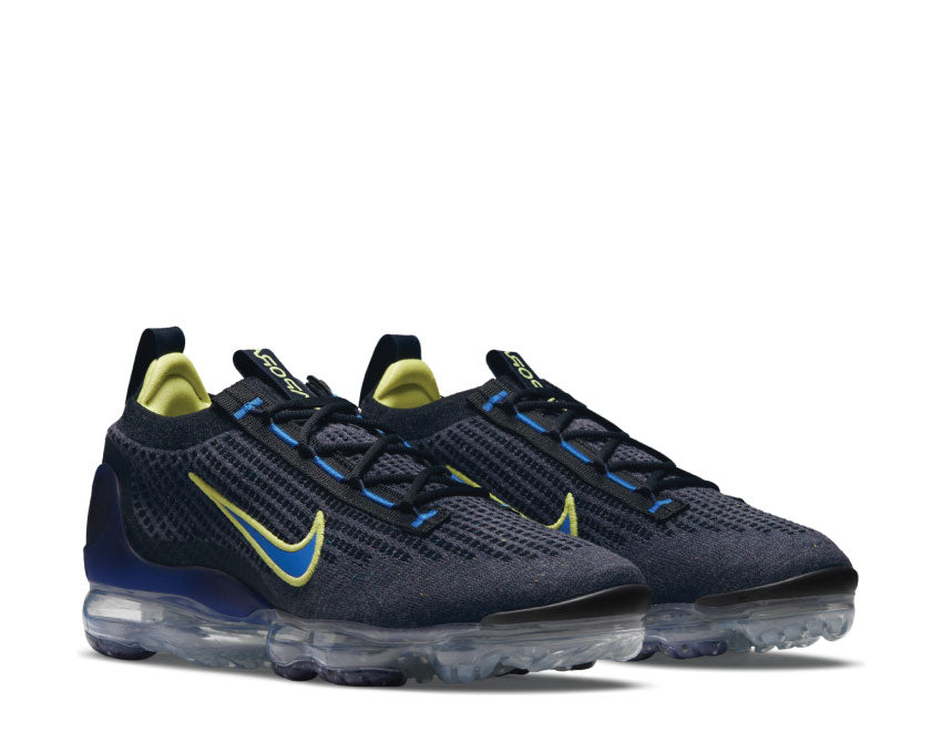 Nike Air Vapormax 2021 FK Obsidian / LT Lemon Twist / Racer Blue - Black DH4085-400