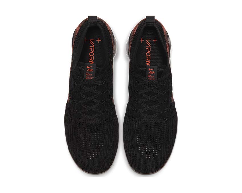 Nike Air Vapormax Flyknit 3 Black / Total Orange - DK Smoke Grey CU1926-001
