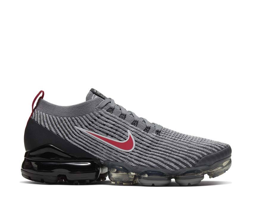 Nike Air Vapormax Flyknit 3 Particle Grey / University Red - Black AJ6900-012
