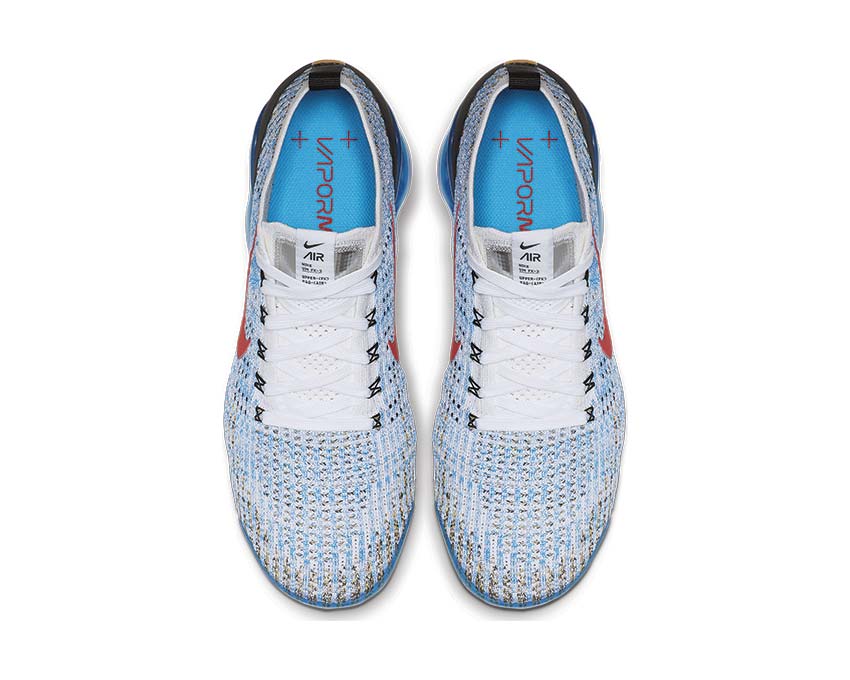 Nike Air Vapormax Flyknit 3 White Habanero Red University Gold AJ6900-106