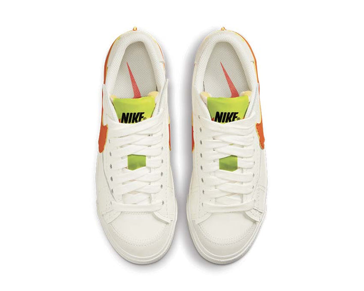 Nike Blazer Low '77 Jumbo Sail / Rush Orange - Atomic Green DQ1470-103