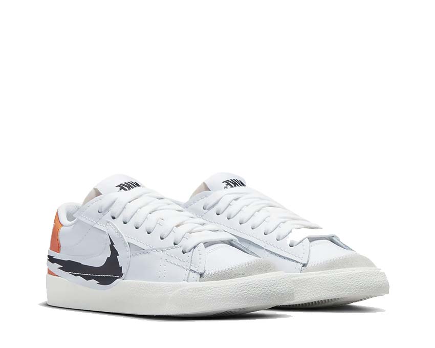 Nike Blazer Low 77 Jumbo White / Black - Summit White - Magma Orange DV6484-100
