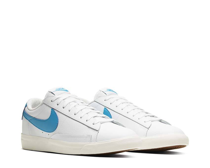 Nike Blazer Low Leather White / Laser Blue - Sail CI6377-104