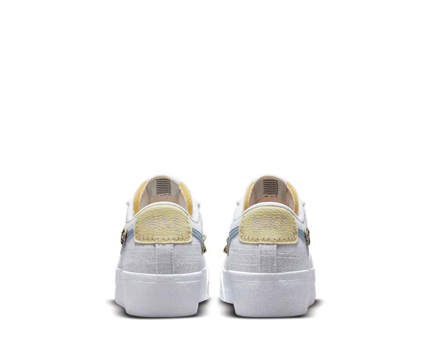 Nike Blazer Low Platform Next Nature White / Boarder Blue - Pink Oxford DJ6376-100