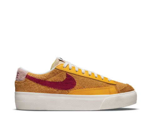 Nike Blazer Low Platform W Sunset / Rush Maroon - University Gold DO6721-700