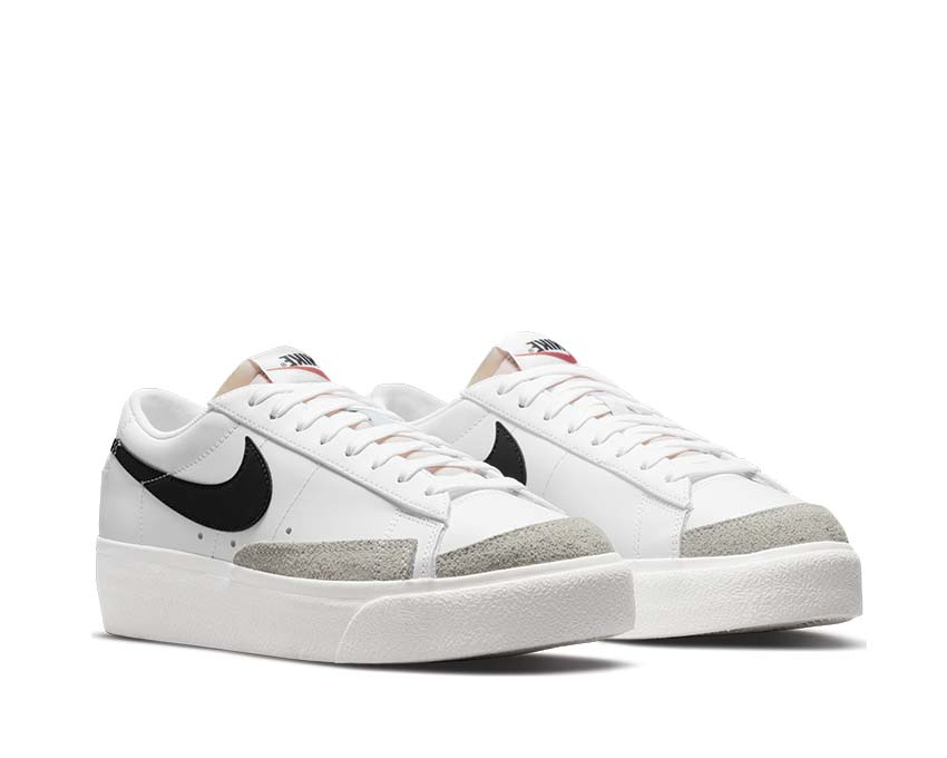 Nike Blazer Low Platform White / Black - Sail - Team Orange DJ0292-101