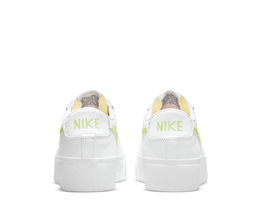 Nike Blazer Low Platform White / LT Lemon Twist - White - Black DJ0292-102