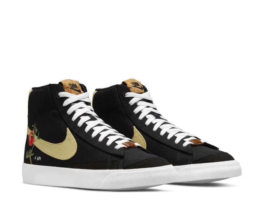 black and gold nike blazers