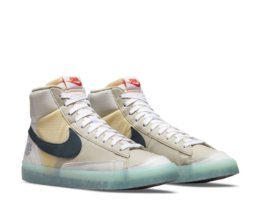 Nike Blazer Mid '77 Cream II / Armory Navy - Orange - Glacier Ice DH4505-200