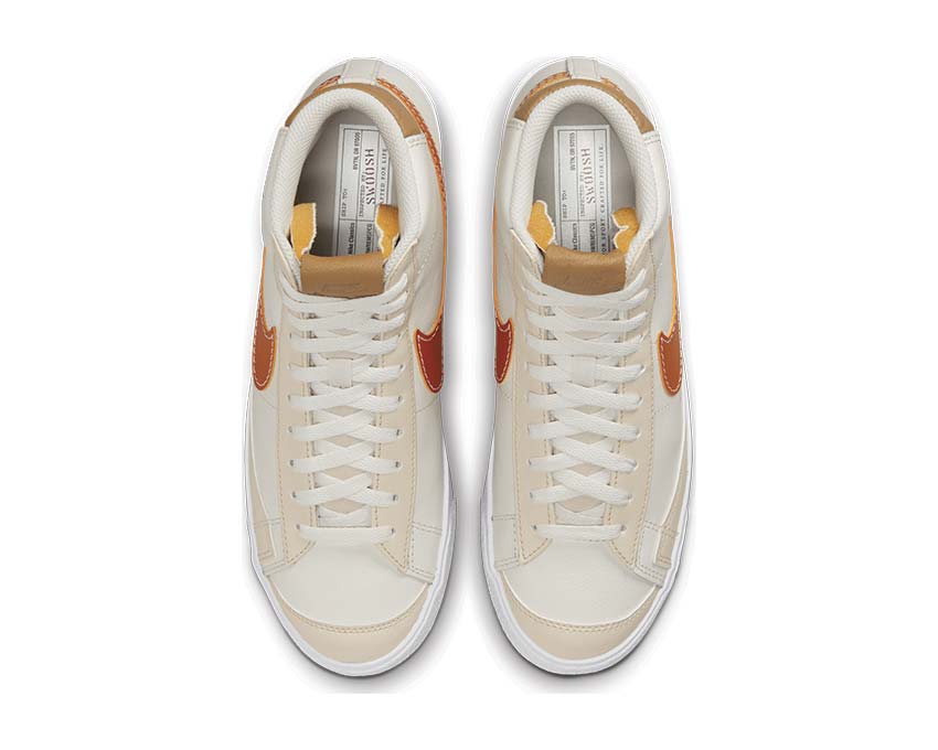Nike Blazer Mid '77 EMB Phantom / Hot Curry - Pearl White DQ7674-001