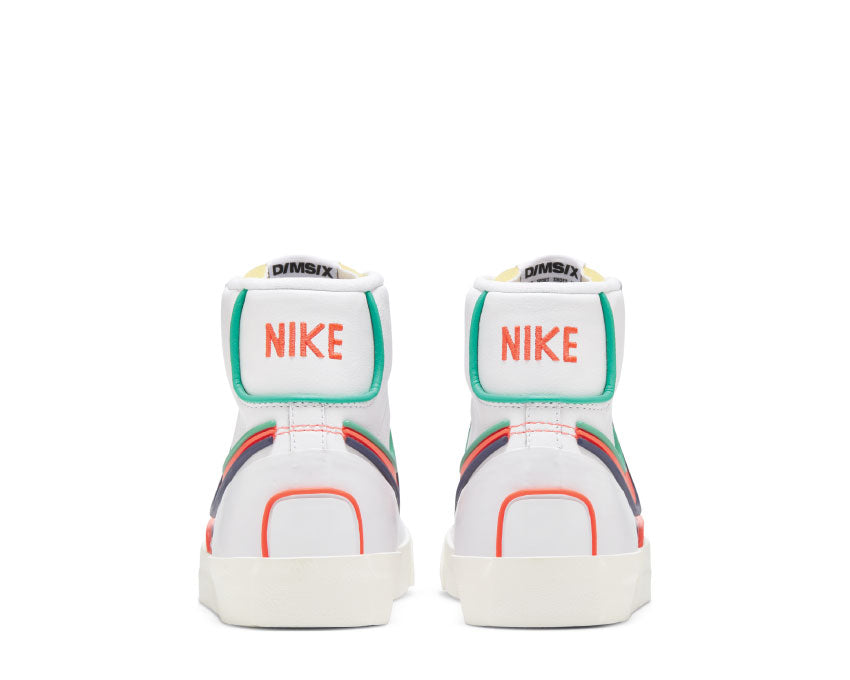 Nike Blazer Mid '77 Infinite White / Bright Crimson - Blue Void DA7233-102