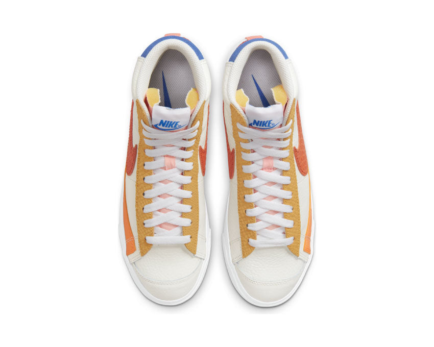 Nike Blazer Mid'77 Wmns Sail / Campfire Orange - White - Citron Pulse DM2872-100