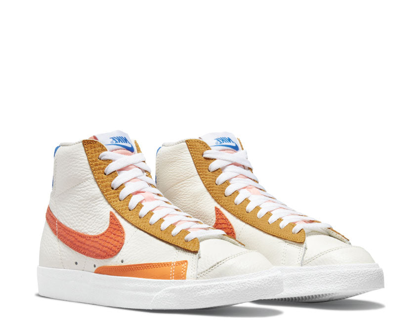 Nike Blazer Mid'77 Wmns Sail / Campfire Orange - White - Citron Pulse DM2872-100