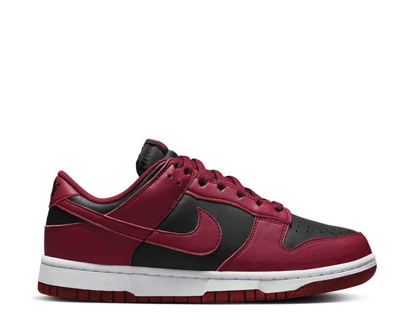 nike dunk low next nature black team red white dn1431 002