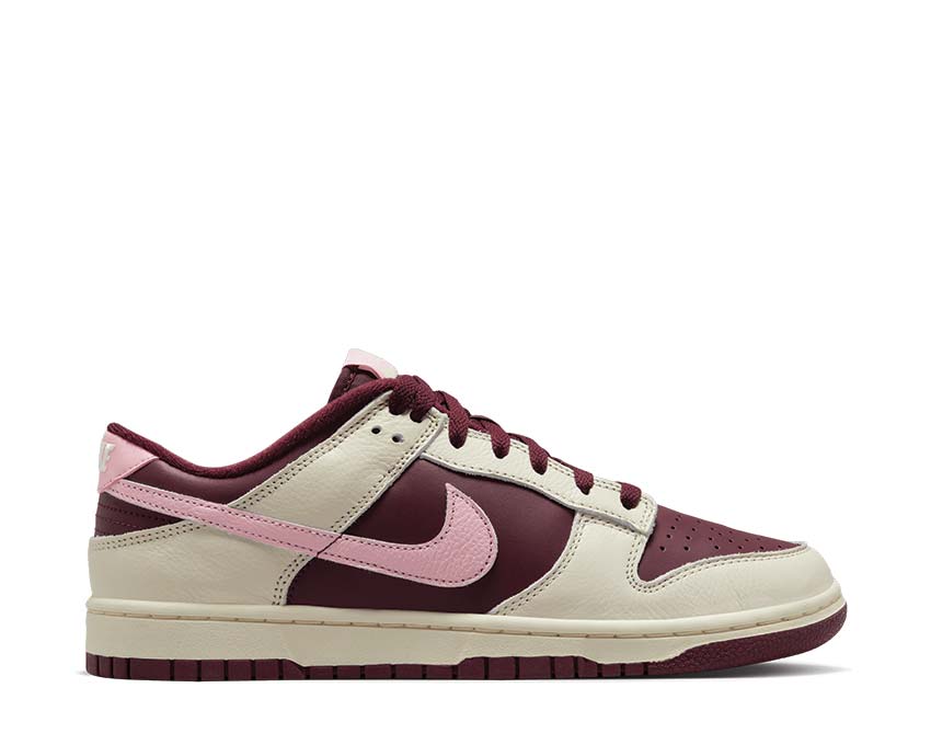nike dunk low retro prm pale ivory med soft pink night maroon dr9705 100