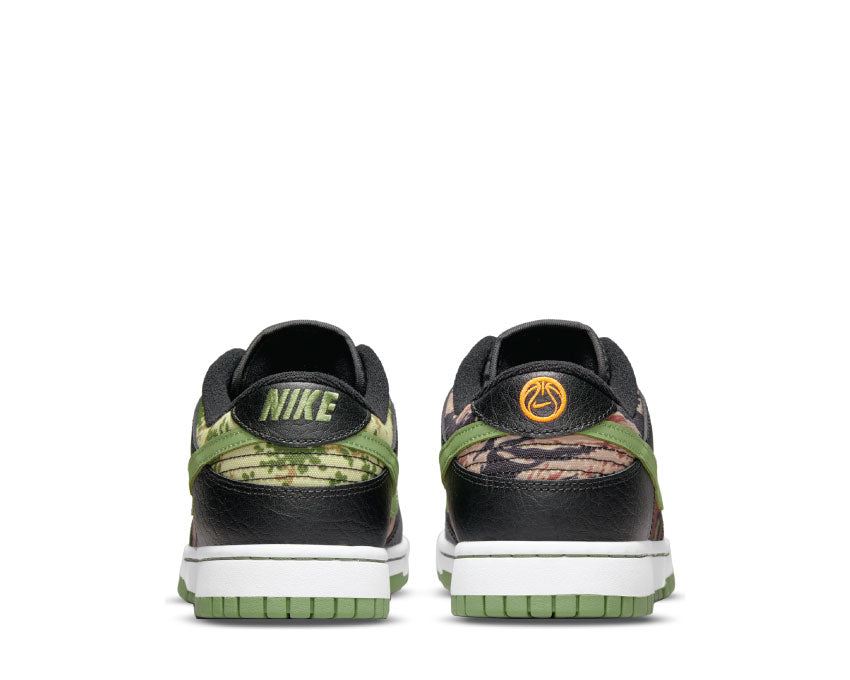 Nike Dunk Low SE Black / Oil Green - White - Total Orange DH0957-001