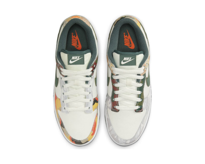 Nike Dunk Low SE Sail / Vintage Green - Total Orange - White DH0957-100