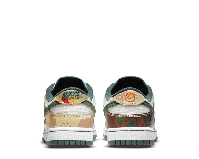 Nike Dunk Low SE Sail / Vintage Green - Total Orange - White DH0957-100