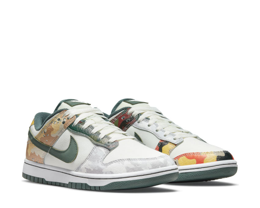 Nike Dunk Low SE Sail / Vintage Green - Total Orange - White DH0957-100