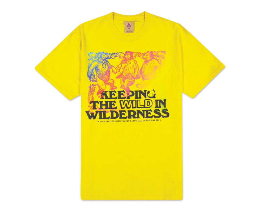 Nike M NRG ACG SS Tee Keeping Wild Vivid Sulfur / Multi Color / Black CV7549-709